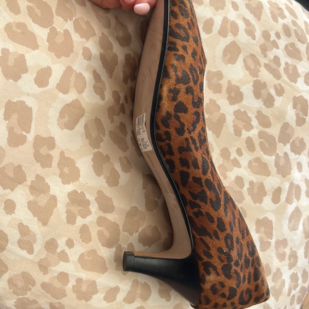 Clarks leopard heels